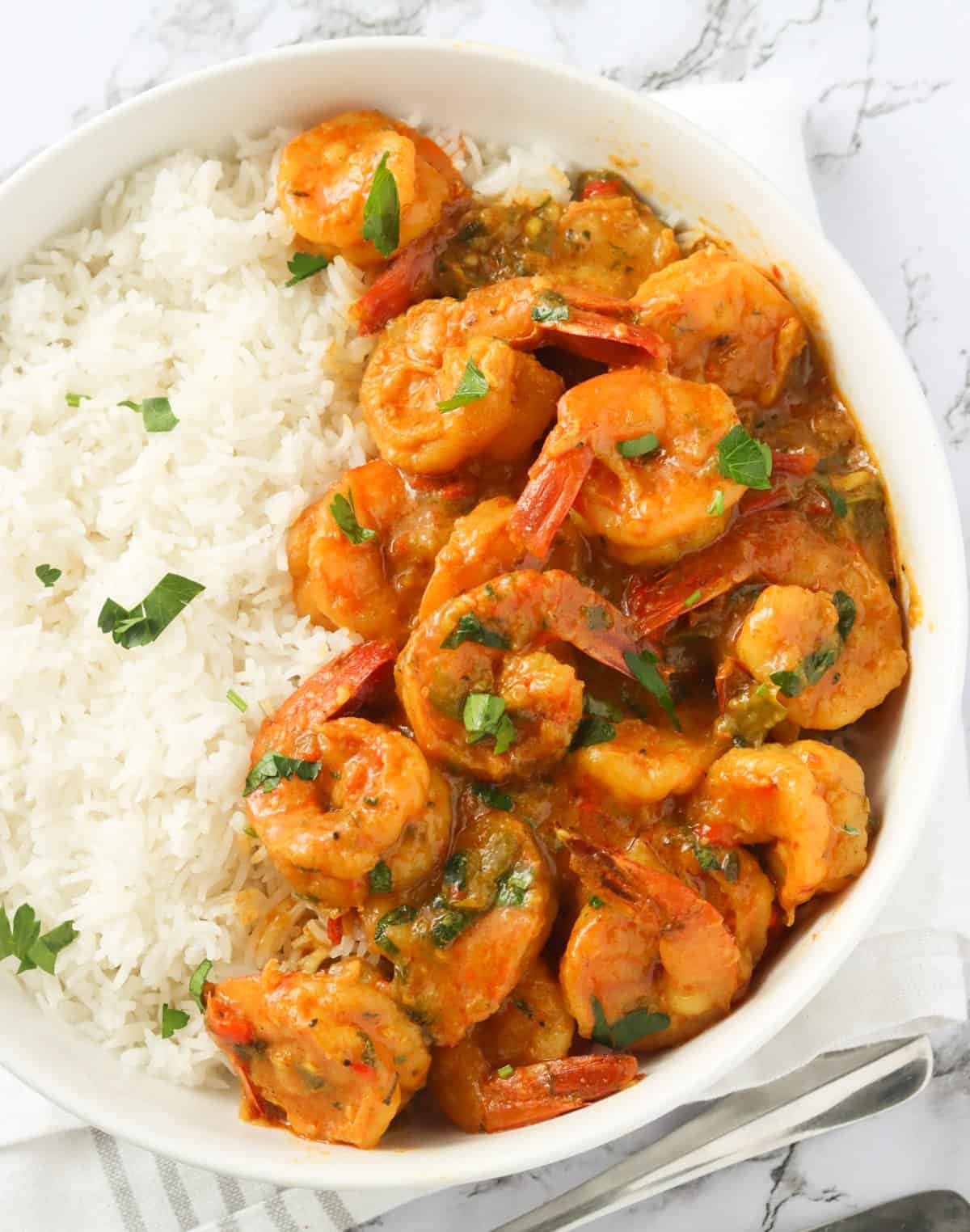 Jamaican Shrimp Curry with Jasmine Rice