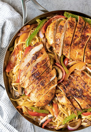 Bulk Up Creamy Cajun Chicken Pasta