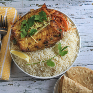 Masala Fish with Rice